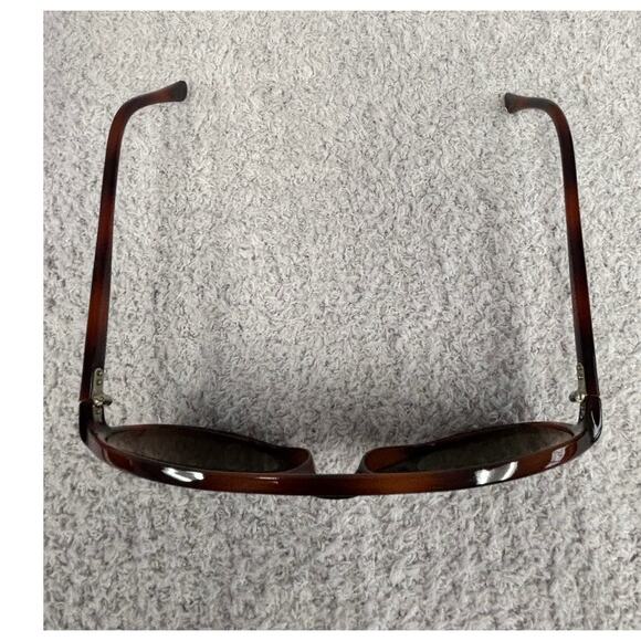 Vtg Original Logo Maui Jim Brown Nylon Double Gradient Aviator Sunglasses #75916